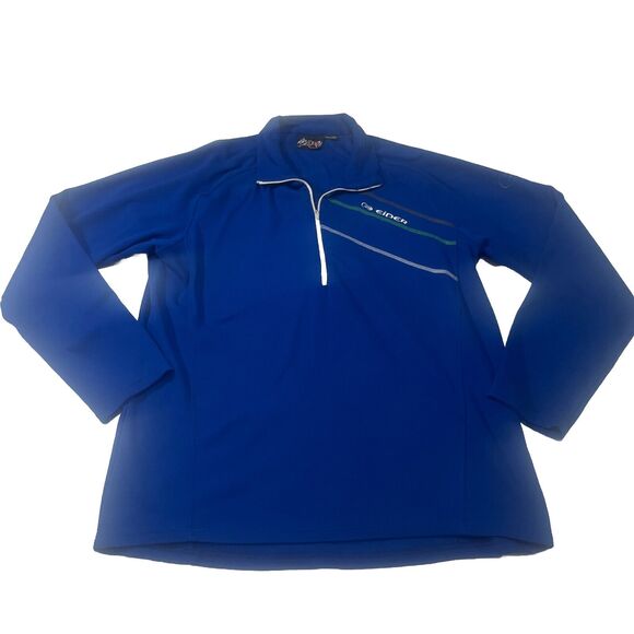 Men’s Eider XL Blue Half Zip Pullover - Picture 1 of 9
